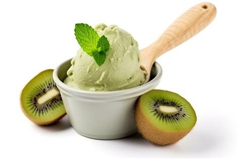 Kiwi ice cream with kiwi fruit isolated on white background 29557389 Stock Photo at Vecteezy