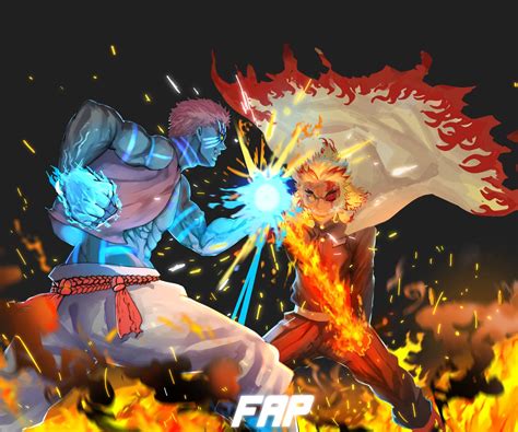 Rengoku vs Akaza fanart by fareladtyp on DeviantArt