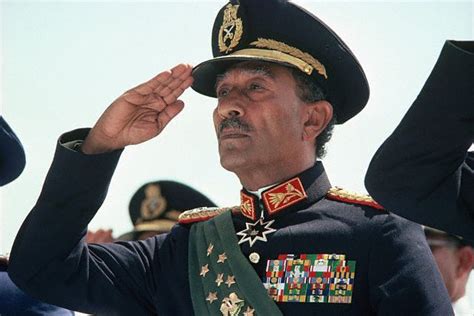 President Anwar Sadat of Egypt at a military review parade… | Flickr