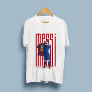 Messi Bernabeu Celebration Graphic Round Neck Tshirt - Footballmonk