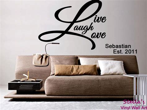 Live Laugh Love Large Vinyl Wall Art Home by StellasVinylWallArt, $36.00 | Living wall decor ...