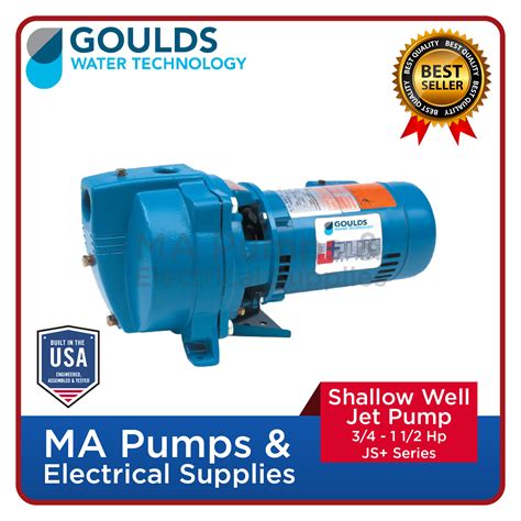 GOULDS SHALLOW WELL JET PUMPS 1/2HP 3450RPM SINGLE PHASE 230V- J5S | 1/ ...