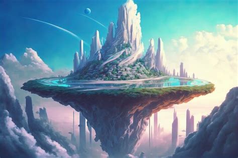 Fantasy Art Floating City