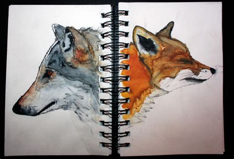 The wolf and Fox by vodoc on DeviantArt