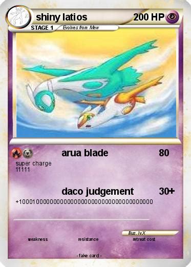 Pokémon shiny latios 7 7 - arua blade - My Pokemon Card