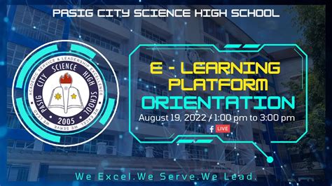 PASIG CITY SCIENCE HIGH SCHOOL E LEARNING PLATFORM ORIENTATION | PASIG ...