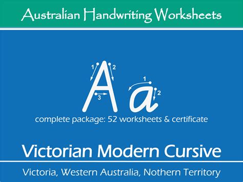 Australian Handwriting Practice Worksheets - Victorian Modern Cursive ...