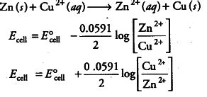 Write the cell reaction and Nernst equation - CBSE Class 12 Chemistry ...