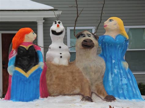 Dad Builds Awesome Snow Sculptures Every Winter | Gloucester Township ...