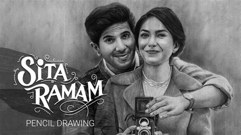 Sita Ramam | Dulquer Salman | Mrunal Thakur | Pencil Drawing ...