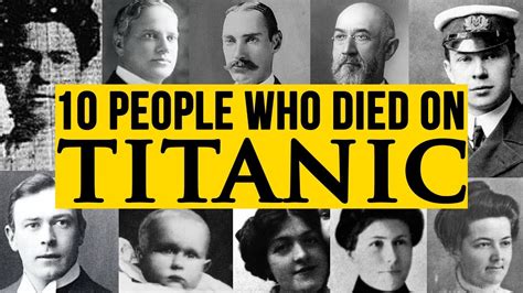 Titanic People Who Survived