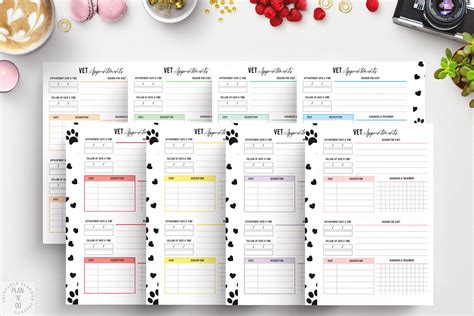 Printable Vet Visit Vet Appointment Tracker Pet Health - Etsy