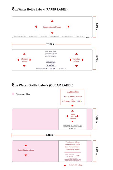 40 Editable Water Bottle Label Templates (100% Free)