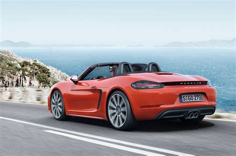 2017 Porsche 718 Boxster Fully Revealed with Turbo Flat-Four Engines