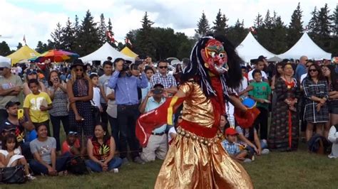 Edmonton Heritage Festival 2016 (Lakhey and Dhimay Dance Performances) - YouTube