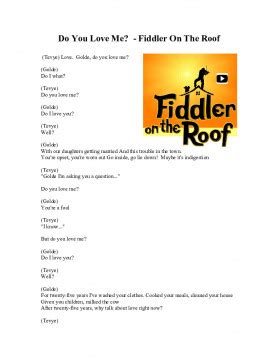 Do You Love Me Fiddler on the Roof.pdf - ELT Buzz Teaching Resources