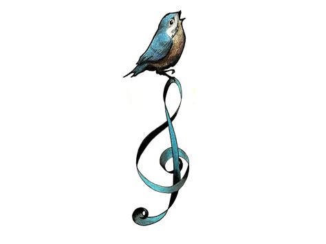 A Silhouette Of A Bird Singing - ClipArt Best