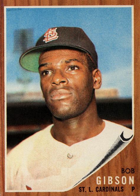 1962 Topps Bob Gibson | Baseball cards, Baseball card values, Baseball