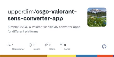 GitHub - upperdim/csgo-valorant-sens-converter-app: Simple CS:GO ...