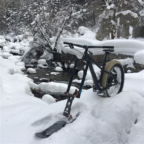 Fat Bike Skis Modify Your Mountain Bike to Let You Carve Lines in the ...