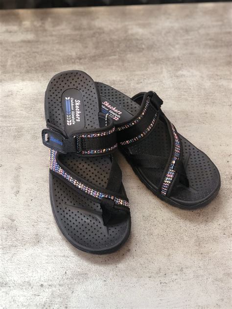 Skechers Outdoor Lifestyle Sandals Womens Waterproof Black Reggae ...