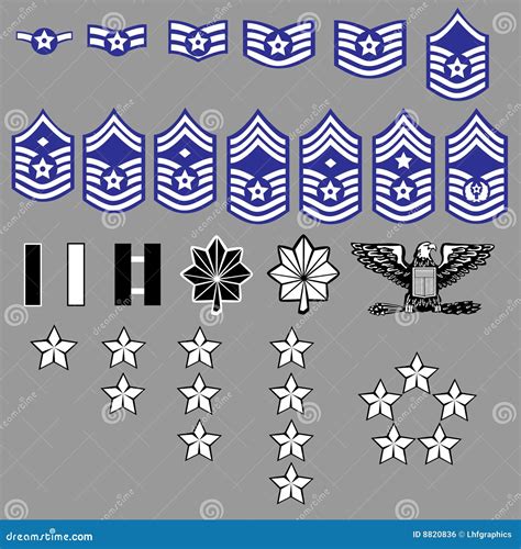 US Air Force Rank Insignia Royalty Free Stock Image - Image: 8820836