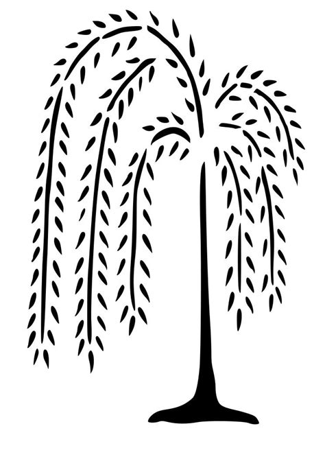 Printable Willow Tree Stencil