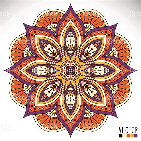 Mandala vetor e ilustração royalty-free royalty-free Mandala Art, Indian Mandala, Mandala ...