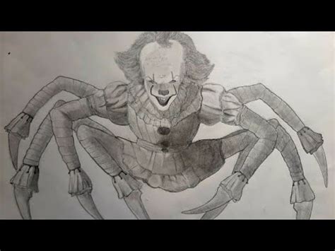 Pennywise Spider Form from It Chapter Two - graphite drawing - YouTube