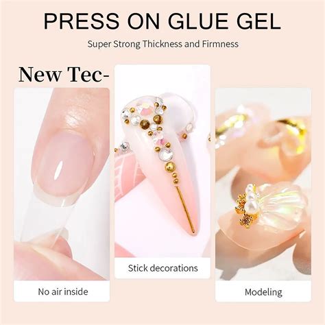 Nail Tips Press On Glue Gel | BRUNSON