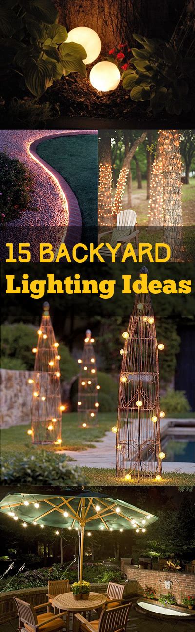 Backyard Lighting: 15 Backyard Lighting Ideas ~ Bless My Weeds