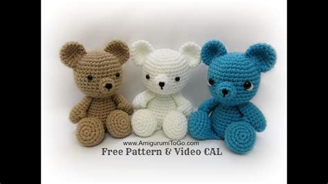 Crochet Bear Video Tutorial - YouTube