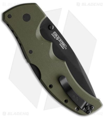 Cold Steel Recon 1 Spear OD Green G-10 (Black) - Blade HQ