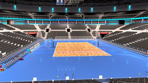 Volleyball Arena - Interior and Exterior 3D Model $169 - .max .fbx .obj .3ds - Free3D