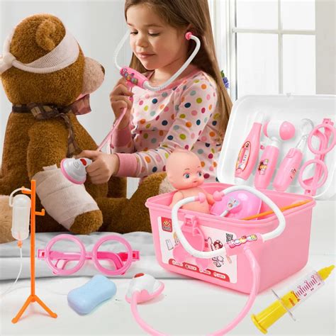 baby Doctor Toys Play Set Children Play House Toys Medical Kits Classic Toys Simulation Medicine ...