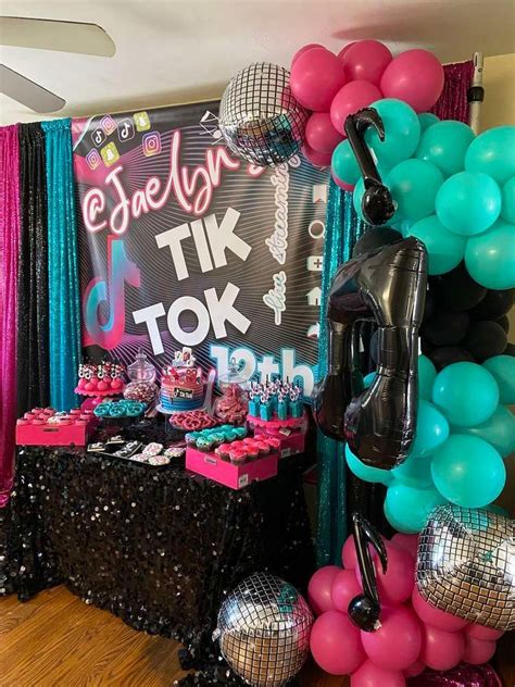 Tik tok Birthday Party Ideas | #birthday Dance Party Birthday, Girls ...