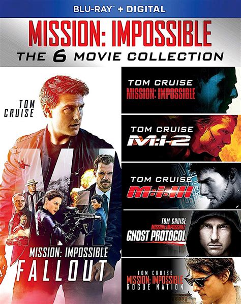 MISSION: IMPOSSIBLE 6-MOVIE COLLECTION BLU-RAY SET (PARAMOUNT) | Mission impossible, Mission ...