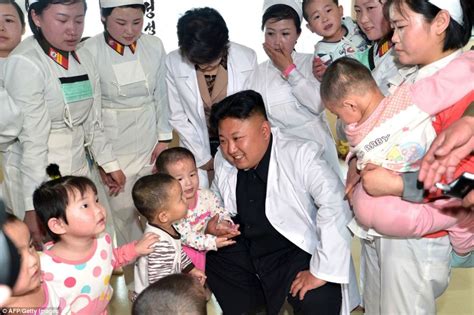 Kim Jong-Un poses with children at hospital as he cannot sleep over ...