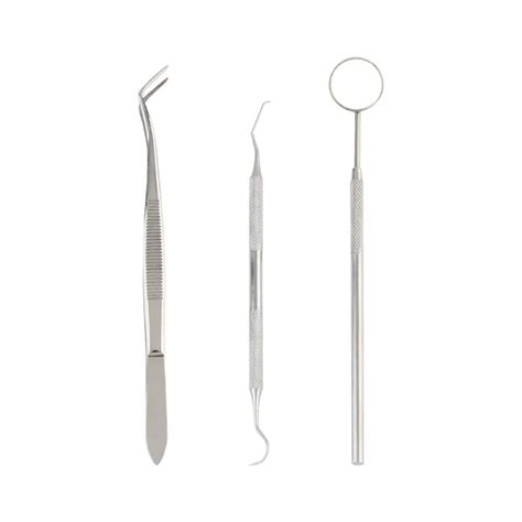 Aliexpress.com : Buy 1set Stainless Steel Dental Mirror Probe Plier Tweezers Teeth Tooth Clean ...