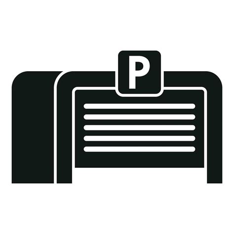 Parking city garage icon simple vector. Car barrier 20661628 Vector Art ...