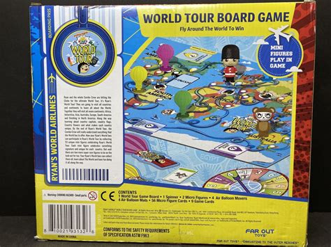 Pocket Watch Ryan's World World Tour Board Game Brand New with Exclusive Figures | eBay