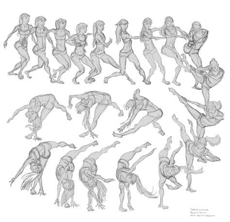 Dance High-Kick - Bodies In Motion | Animation drawing sketches ...