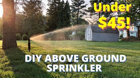 DIY Above Ground Sprinkler System - YouTube