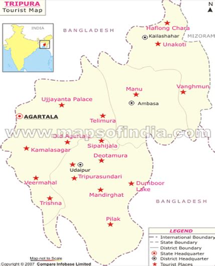 Tripura Map, Map of Tripura India, India Maps, Maps India, Maps of ...