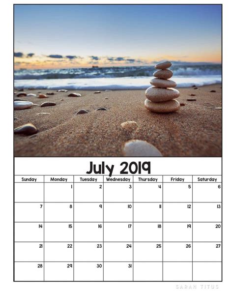 Free Printable Nature Calendars 2019 | Nature calendar, Calendar, Free printables