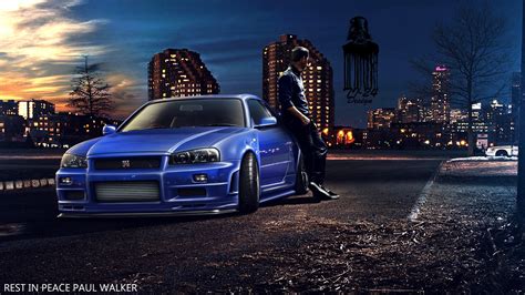 Paul Walker, Fast And Furious, Furious 7, Nissan Skyline GT R R34 Wallpapers HD / Desktop and ...