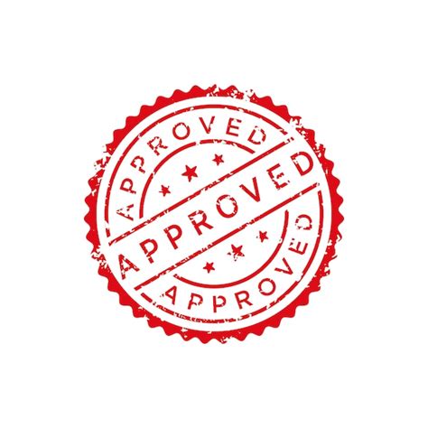 Premium Vector | Approved stamp vector