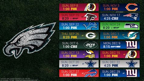 Eagles 2023 Printable Schedule