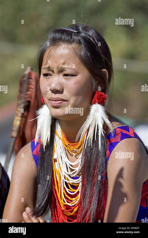 Naga tribal woman at Hornbill festival, Kohima, Nagaland, India Stock Photo: 61365216 - Alamy