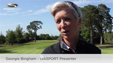 Georgie Bingham talks about her love of her Stewart Golf dream machine - YouTube